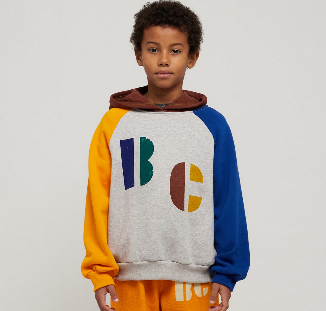 【WINTERSALE 40％OFF】Multicolor B.C hooded sweattshirs マルチカラーBCフーディー2-3.4-5.6-7y(223AC050）
