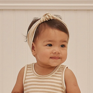 【BABY SUPERSALE 50%FF】RIBBED KNOTTED HEADBAND　0-12.12-24ｍ