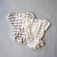 画像をギャラリービューアに読み込む, 【BABY  SUPERSALE60％OFF】Toweling stripe babyromper 3.6.12m BONITA213
