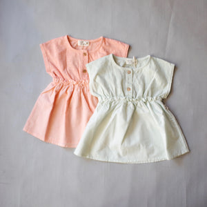 【BABY  SUPERSALE60％OFF】Slub sleeveless baby dress 3.6.12m JODIE205