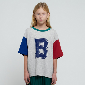 【WINTERSALE 40％OFF】Big B short sleeve T-shirts キッズビッグBTシャツ 2-3.4-5.6-7y（223AC002）