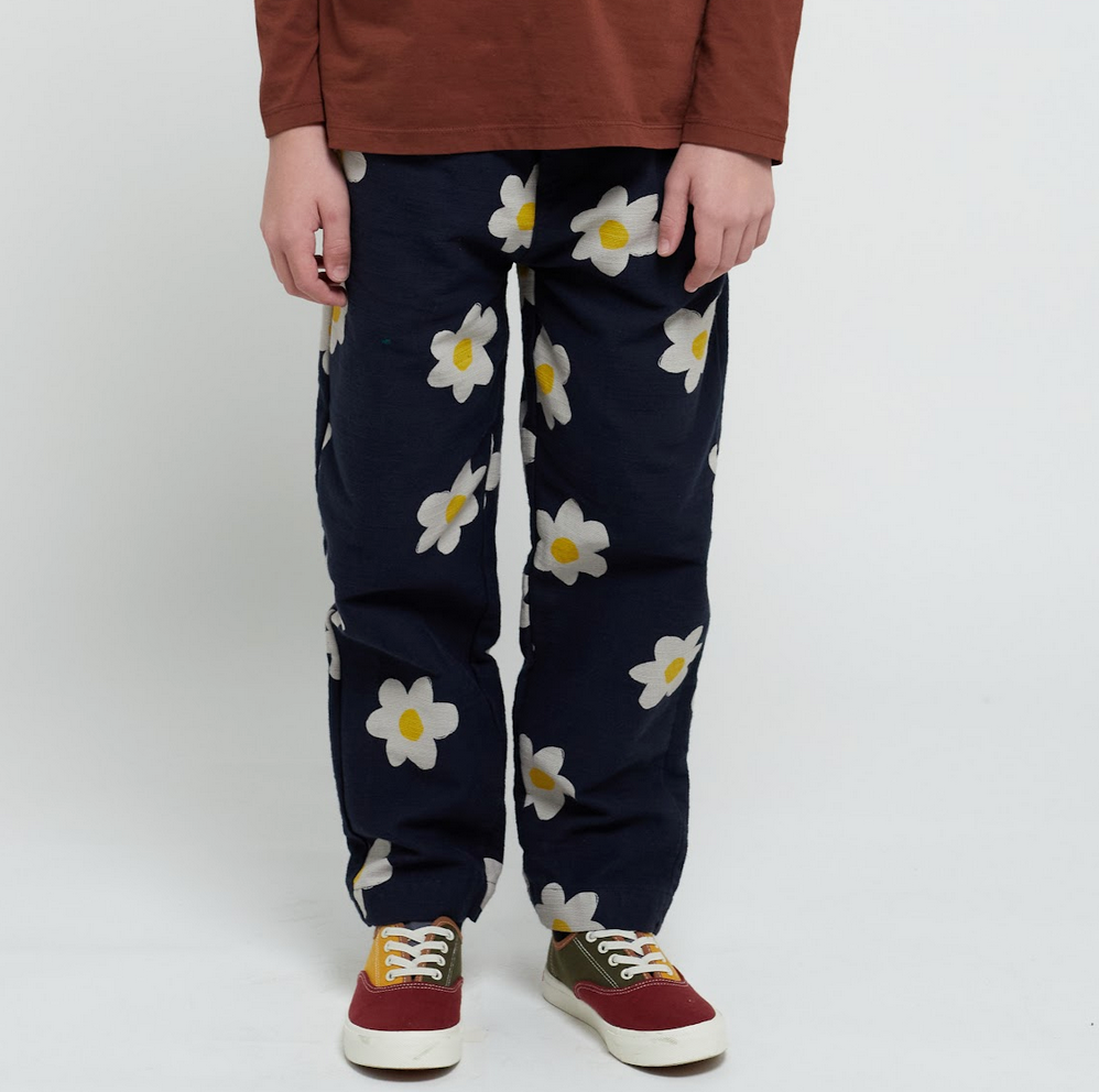 Big flower all over baggy pants(223AC080）2-3.4-5y