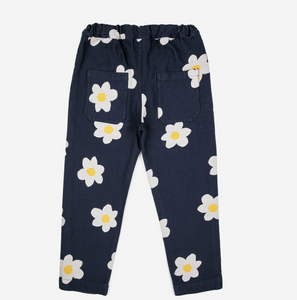 Big flower all over baggy pants(223AC080）2-3.4-5y