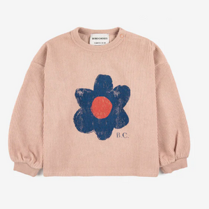 Baby Big Flower puff sleeves sweatshirt(223AB040)6.12.24m