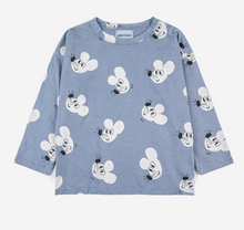 画像をギャラリービューアに読み込む, 【Lastone!】【BABY SUPERSALE50％OFF】Baby Mouse all over long sleeve T-shirts ベビーマウスロングTシャツ6.12.18m(223AB006)
