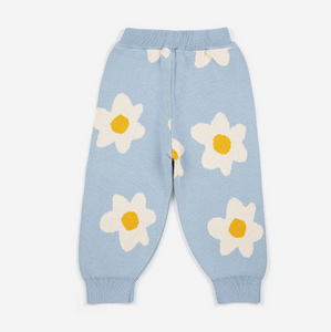 【Lastone！】【BABY SUPERSALE 60%OFF】Baby Big Flower allover knitted pants ベビービッグフラワーニットパンツ6.12.24m(223AB089)