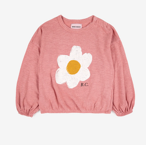 【WINTERSALE 40％OFF】Baby Big Flower girl T-shirt ベビービッグフラワーTシャツ6.12.18m(223AB009)