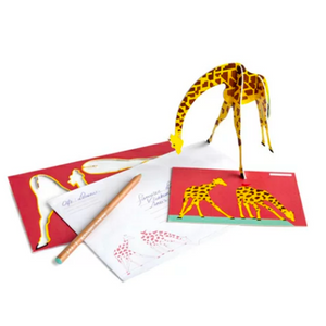 【SUMMERSALE　50％OFF】Pop out card  Giraffe　キリン