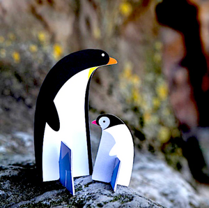 【SUMMERSALE　50％OFF】Pop out card Penguins
