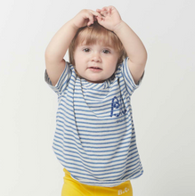 画像をギャラリービューアに読み込む, 【BABY SUPERSALE 60%OFF】ブルーストライプTシャツ 6.12m Blue Stripe T-shirts(123AB004)
