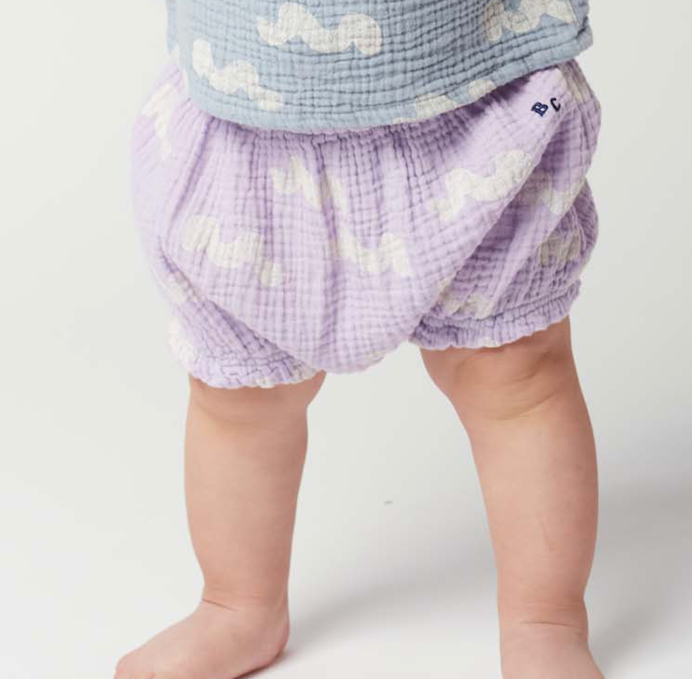 【SALE50％OFF】ウェーブラッフルブルマ 6m Waves all over woven ruffle bloomer(123AB078)