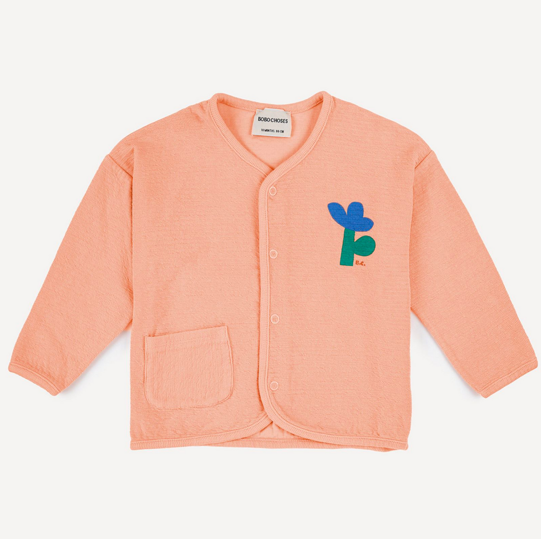 【BABY SUPERSALE60%OFF】シーフラワーカーディガン　6.12ｍ Sea Flower buttoned sweatshirt (123AB035）