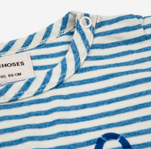 【BABY SUPERSALE 60%OFF】ブルーストライプTシャツ 6.12m Blue Stripe T-shirts(123AB004)