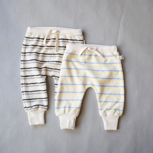 【BABY  SUPERSALE60％OFF】Toweling stripe baby pants3.6.12ｍ　VAN213