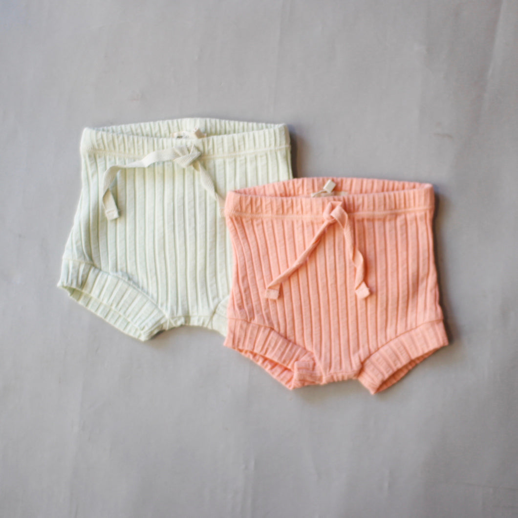 【SUMMER SALE50％OFF】Rib slub baby shorts 3.6.9m NOEL211