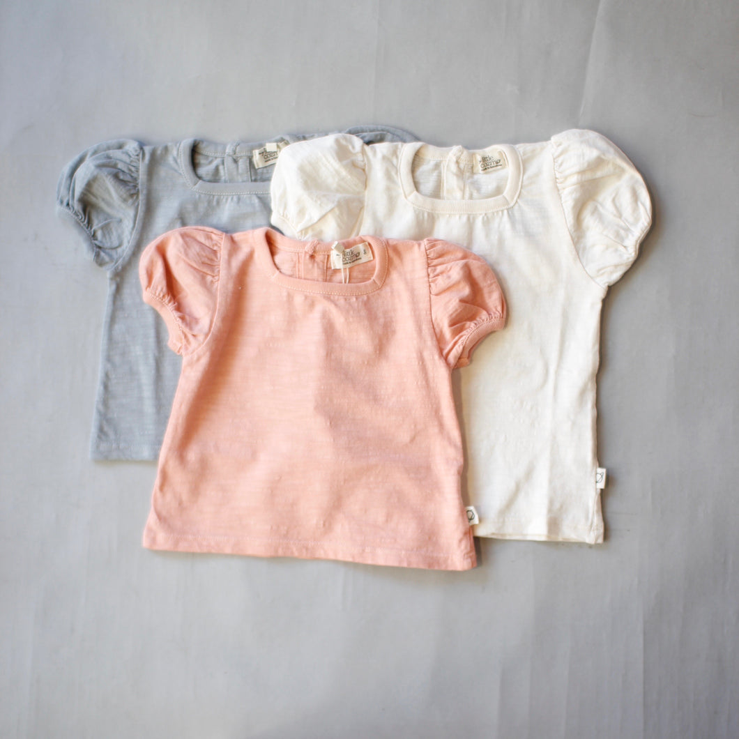 【SUMMER SALE50％OFF】Slub square neck baby T-shirts 3.6.12m MERYL205