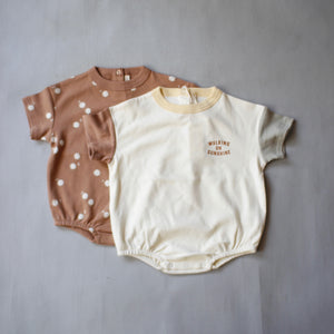 【SALE40％OFF】RELAXED BUBBLE ROMPER 0-3.3-6.6-12m